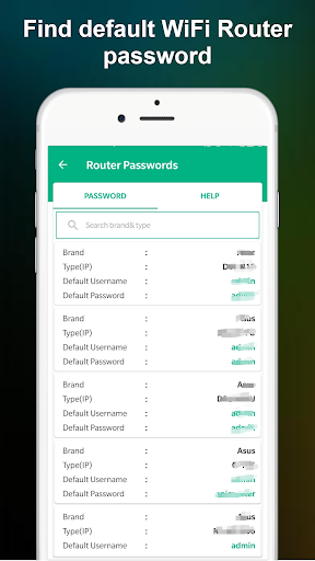 WiFi Router Password - Setup ekran görüntüsü