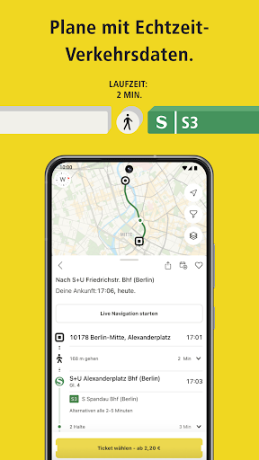 BVG Fahrinfo: Routenplaner ekran görüntüsü