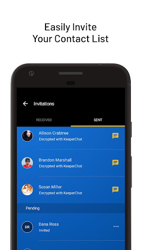 KeeperChat Encrypted Messenger ekran görüntüsü