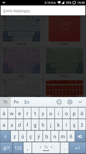 Akylly Türkmençe Klawiaturasy ekran görüntüsü