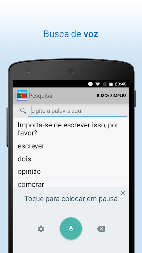 Dicionário Português ekran görüntüsü