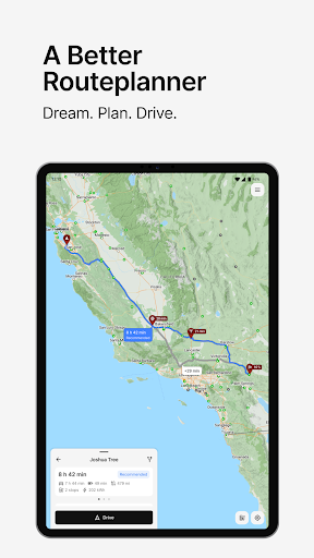 A Better Routeplanner (ABRP) ekran görüntüsü