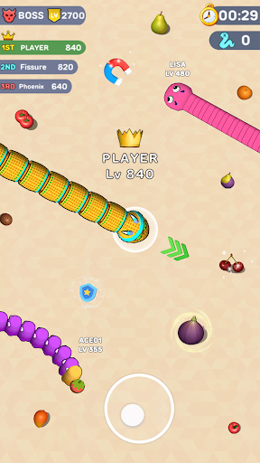 Worms .io Hungry Game ekran görüntüsü