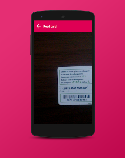 Read card mobile Recharge ekran görüntüsü