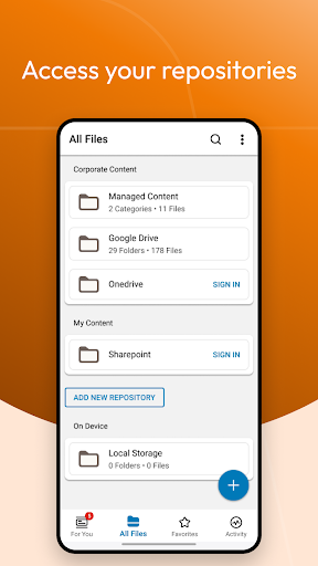 Content - Workspace ONE ekran görüntüsü