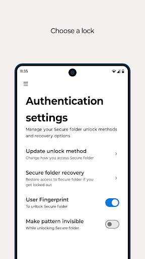 Secure folder ekran görüntüsü