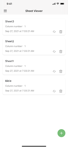 Sheet Viewer ekran görüntüsü