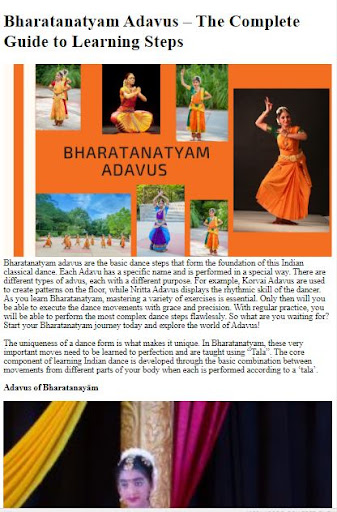 How to Dance Bharatanatyam ekran görüntüsü