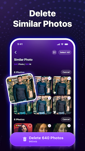 PhotoSweep: AI storage cleaner ekran görüntüsü