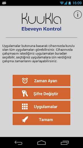 KuuKla Ebeveyn Kontrol ekran görüntüsü