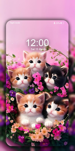 Cute Cat Wallpaper Live HD 4K ekran görüntüsü