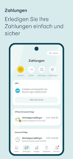PostFinance App ekran görüntüsü
