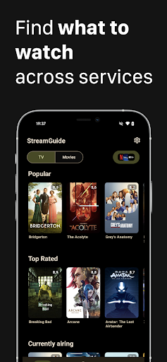 StreamGuide: Filmler ve TV ekran görüntüsü