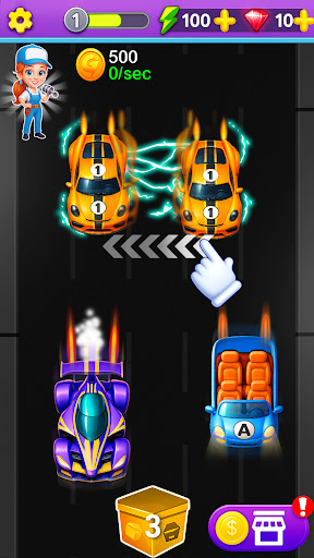 Merge Car - Idle Tap Games ekran görüntüsü