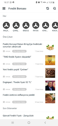 Fındık Borsası - 2024 Güncel ekran görüntüsü