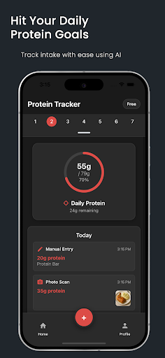 Protein AI Tracker ekran görüntüsü