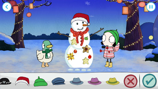 Sarah & Duck: Build a Snowman ekran görüntüsü