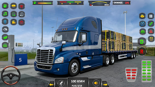 American Cargo Truck Games 3D ekran görüntüsü