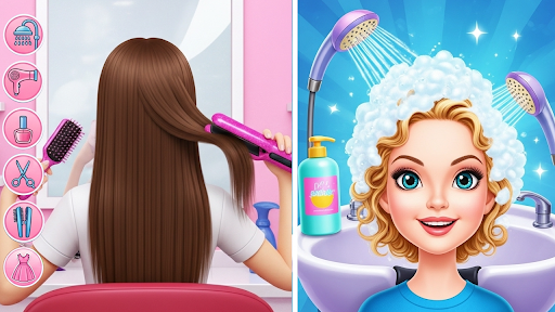 School kids Hair styles Makeup ekran görüntüsü