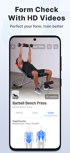 JEFIT Gym Workout Tracker ekran görüntüsü