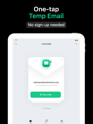 Temp Mail - Geçici e-posta ekran görüntüsü