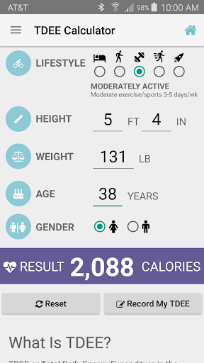 TDEE Calculator & Tracker ekran görüntüsü
