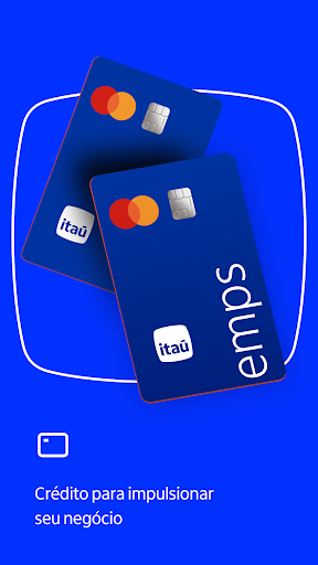 Itaú Emps: conta PJ digital ekran görüntüsü