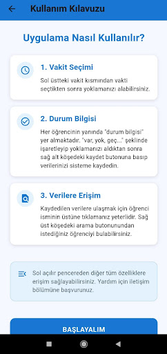 Yoklama Merkezim ekran görüntüsü