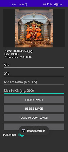 photo resizer ekran görüntüsü