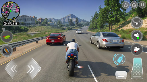 Real Bike Driving Racing Games ekran görüntüsü