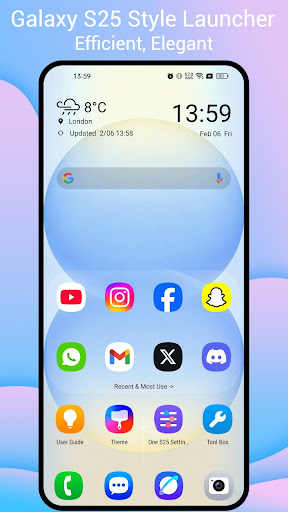 One S25 Launcher - S25 One Ui ekran görüntüsü