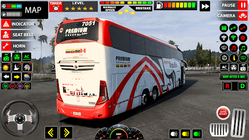 Bus Driving Modern Bus Game ekran görüntüsü