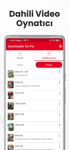 Pinterest Video indirici ekran görüntüsü