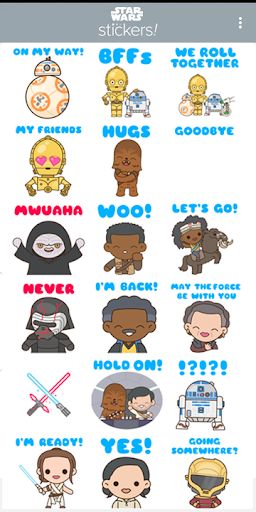 The Rise of Skywalker Stickers ekran görüntüsü