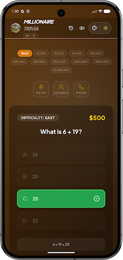 Millionaire Trivia Pro Offline ekran görüntüsü