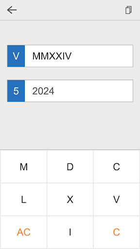 Roman Numerals Generator ekran görüntüsü