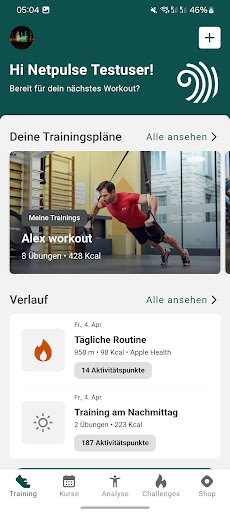 Fitnesspark ekran görüntüsü