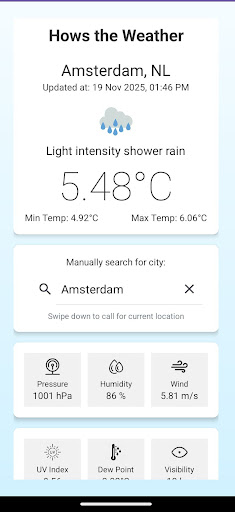 How's the Weather ekran görüntüsü