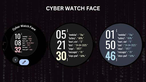 Cyber Watch Face ekran görüntüsü