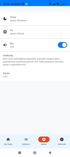 Karar Çarkı ekran görüntüsü