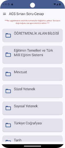AGS Sınavı Soru-Cevap ekran görüntüsü