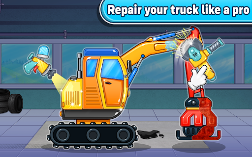 Truck Games Build House Kids 2 ekran görüntüsü