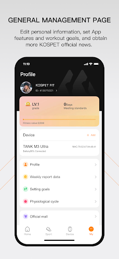 KOSPET FIT ekran görüntüsü