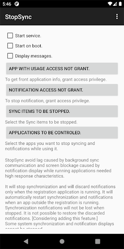Pause notify and sync by auto ekran görüntüsü