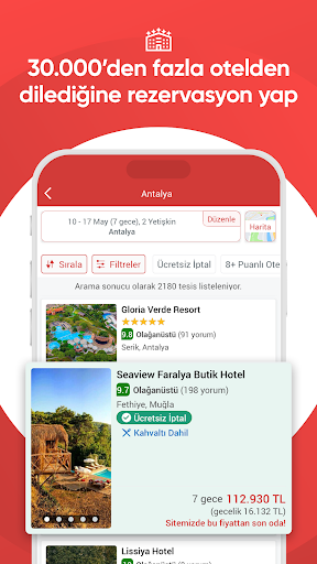 obilet: Otel Uçak Otobüs Araç ekran görüntüsü