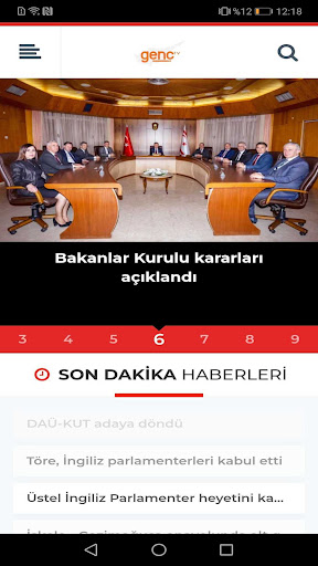 Kıbrıs Genç TV ekran görüntüsü