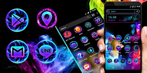 Smoke Colors Launcher Theme ekran görüntüsü