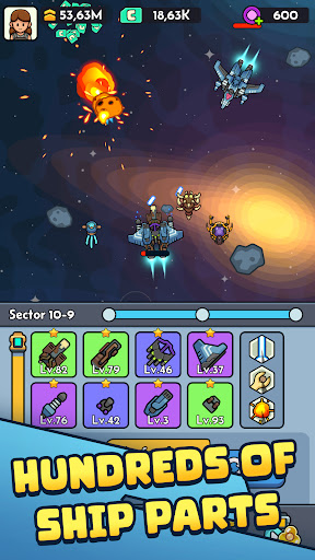 Idle Space: Ship Crafting RPG ekran görüntüsü