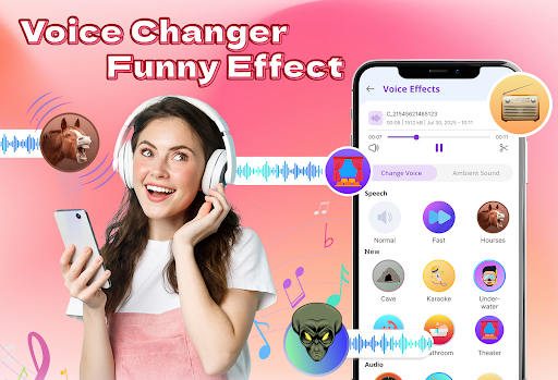 AI Voice Changer: Funny Sounds ekran görüntüsü