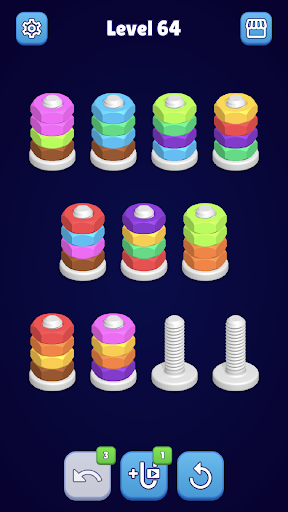 Nuts & Bolts Sort Puzzle ekran görüntüsü